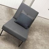 Airborne double bench seat restored foam and new fabrics + 2 matching cushions