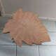 Solid wood stool with tripod legs, Aero-gummed leaf dp 0124001