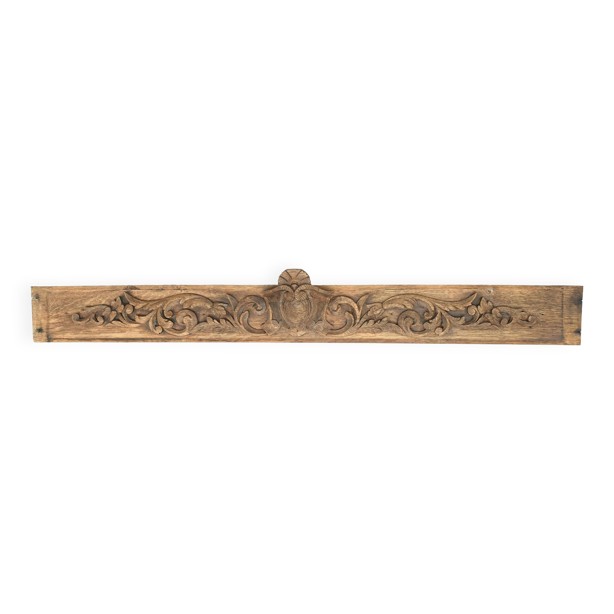 Finely carved wooden pediment