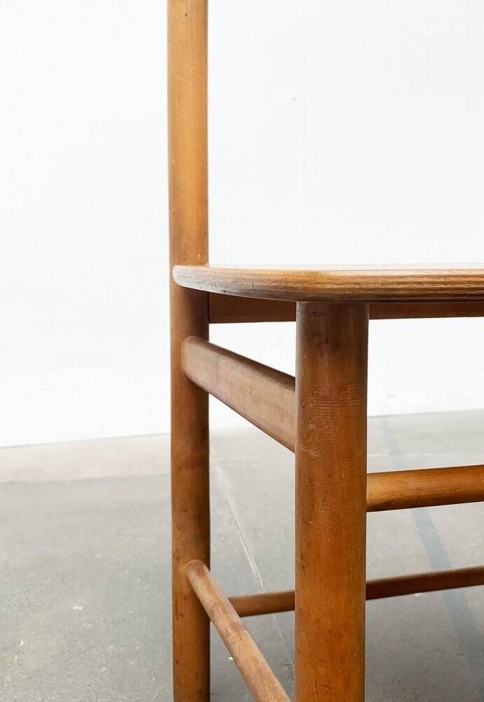 Mid-century wooden chair set of 2, 1960s