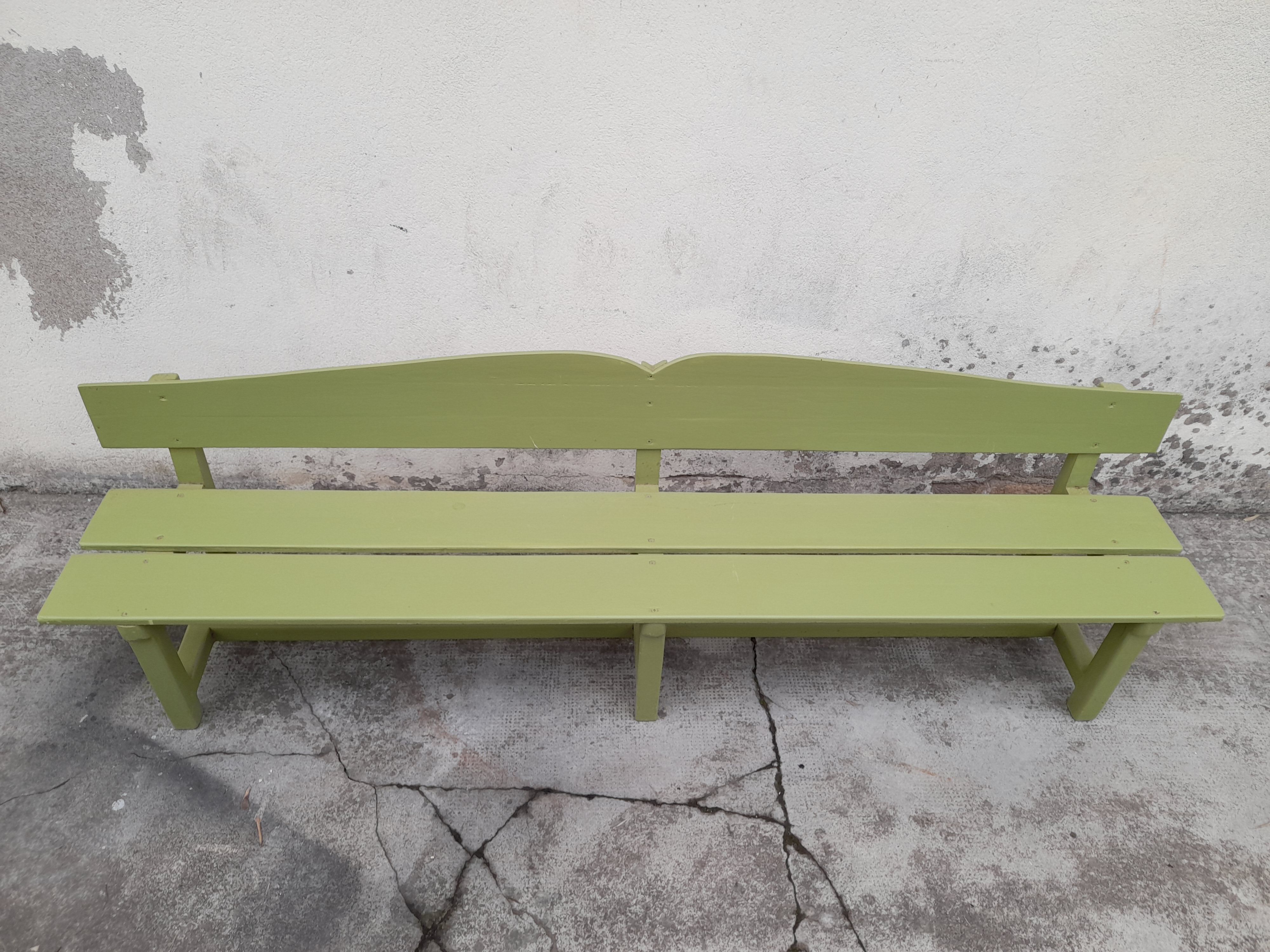 Old vintage school child bench