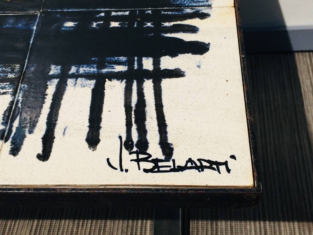 Belarti tiled coffee table. Vintage 60s