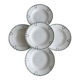 5 iron earthenware soup plates