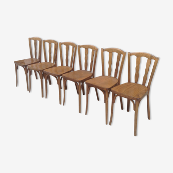 Suite de 6 chaises bistrot Baumann