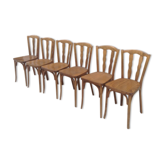 Suite de 6 chaises bistrot Baumann