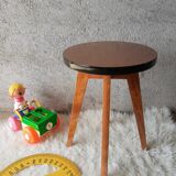 Round stool formica 50-60s vintage