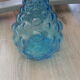 Vintage empoli Italian blue glass carafe