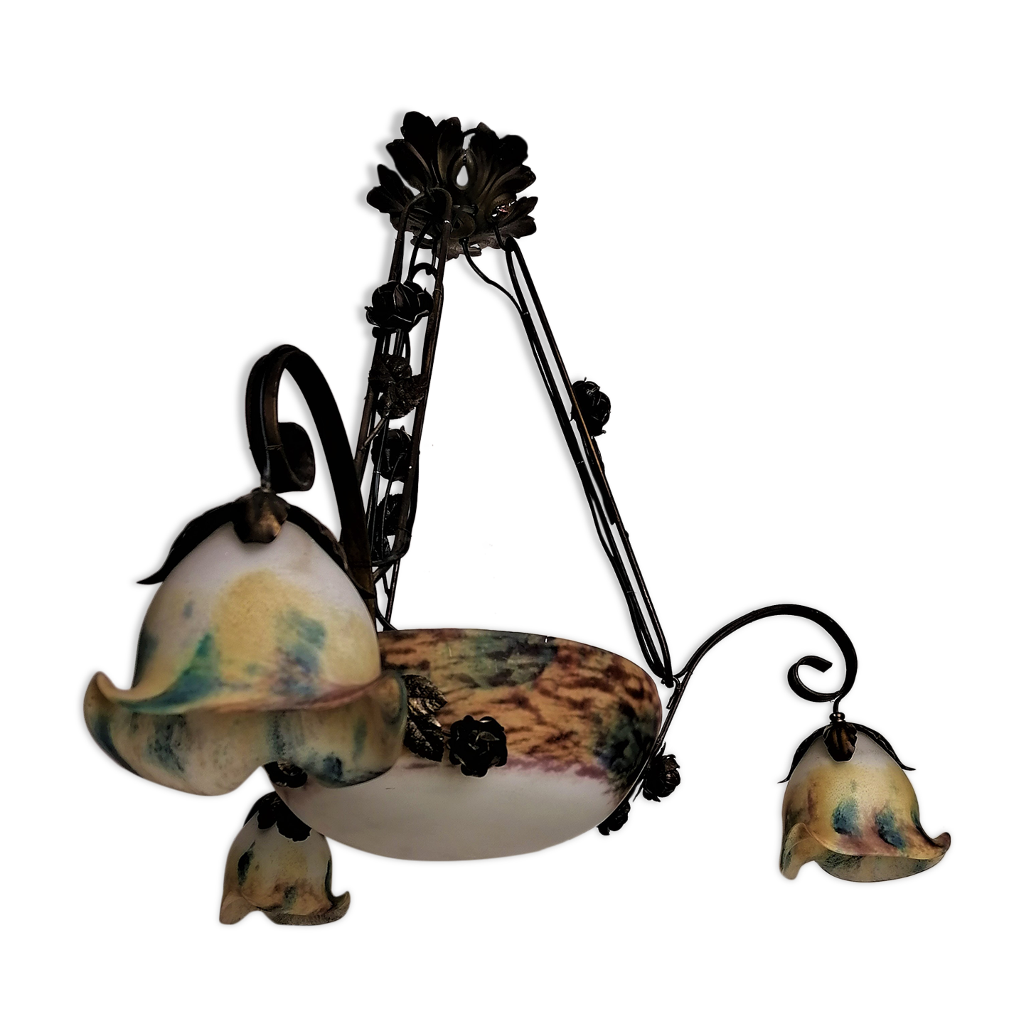 Chandelier, art deco