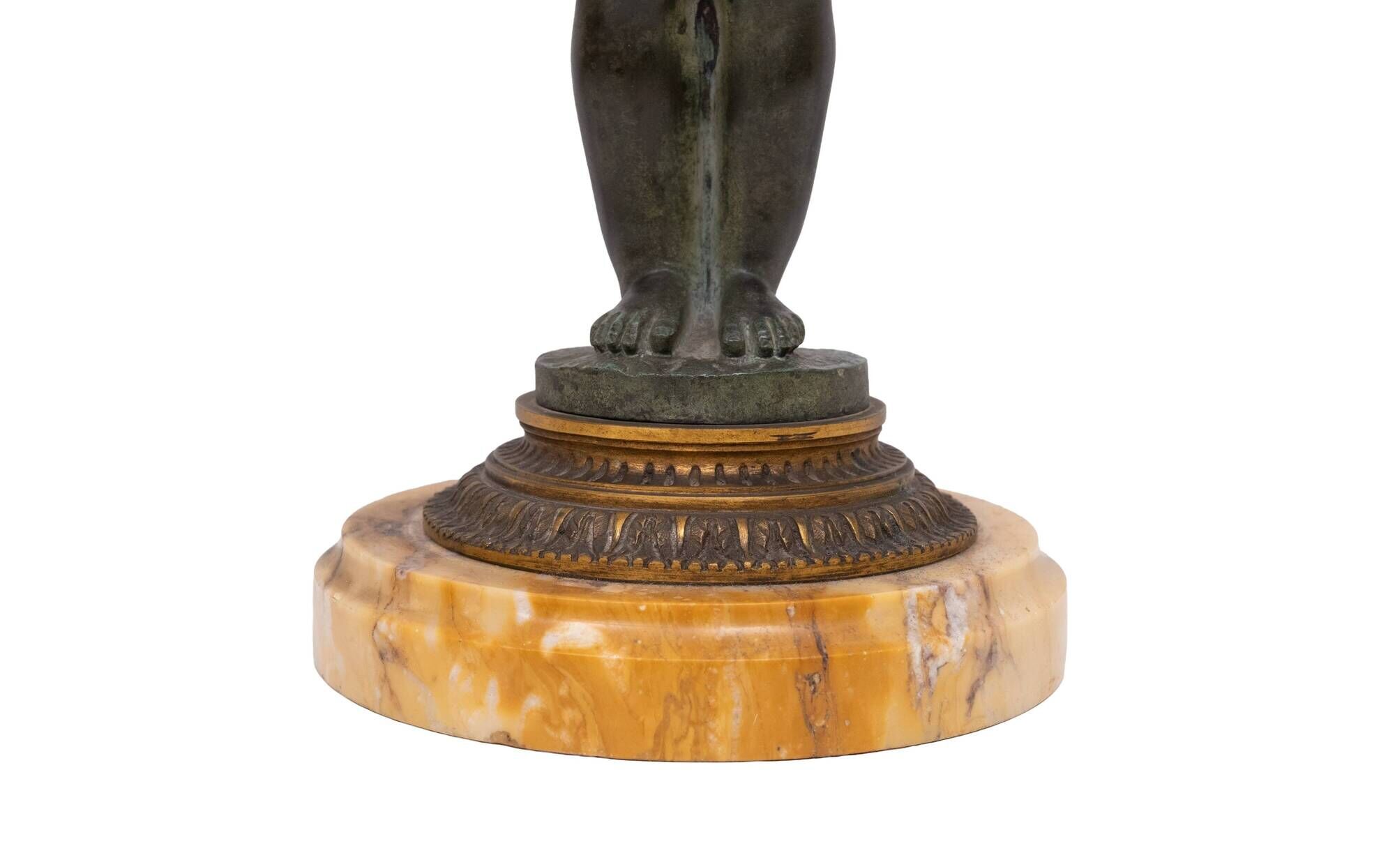 Stunning Empire Bronze Cherub Table lamp 1890s France