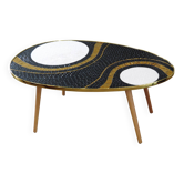 table basse design mosaïque