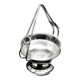 Art Nouveau sugar bowl, silver-plated brass, Poland, 1930s