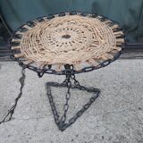 String coffee table and chains