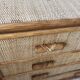 Commode en rotin vintage