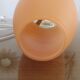 Mushroom lamp in pale orange opaline from the 70s