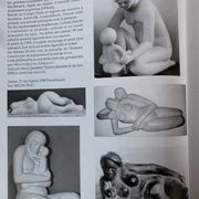 Paul baeke 'maternity' woman & child, modernist art style sculpture