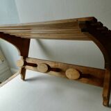 coat rack with hat rack in solid wood
