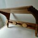 coat rack with hat rack in solid wood