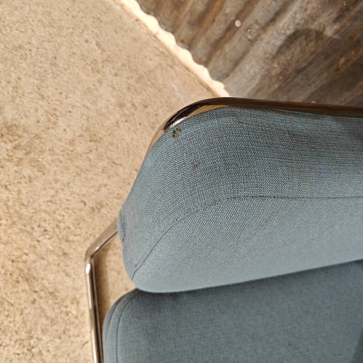 1970s tubular armchair