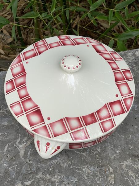 Soupière in earthenware Sarreguemines service Cornwall