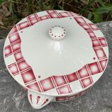 Soupière in earthenware Sarreguemines service Cornwall