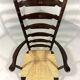 Rustic brutalist high ladder back arm chair 1960’s