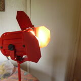 Industrial red metal projector