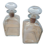 2 carafes / flacons vintages en verre
