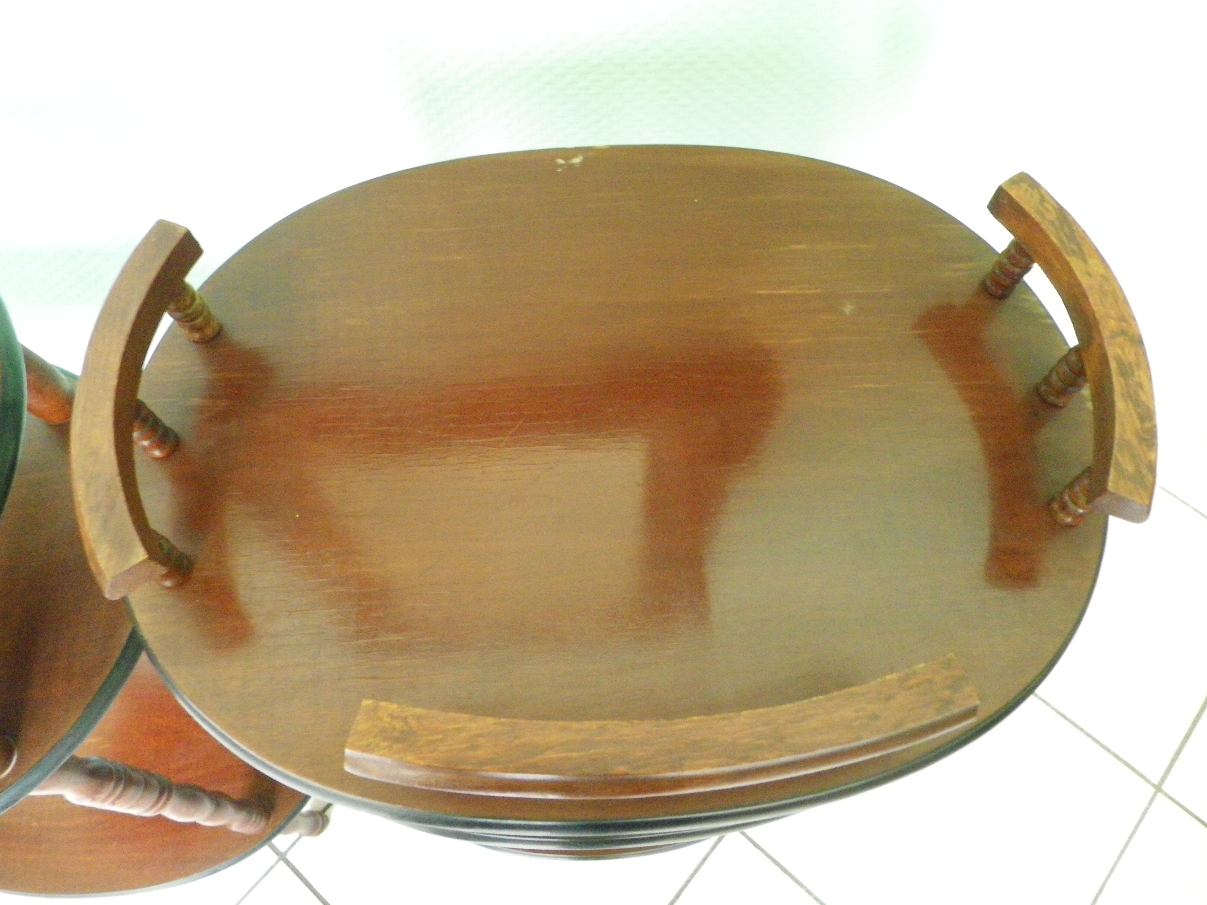 Telephone extra cabinet, wooden, 3 trays, 1 drawer