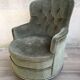 Fauteuil crapaud velours