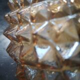 Glass ceiling lamp by Helena Tynell for Limburg vintage 1970