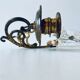 Old wall candle holder in golden brass