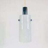 Opal glass hanging lamp from Limburg 1970