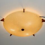 Beautiful original Mid Century Modern fiberglass ceiling or wall lamp