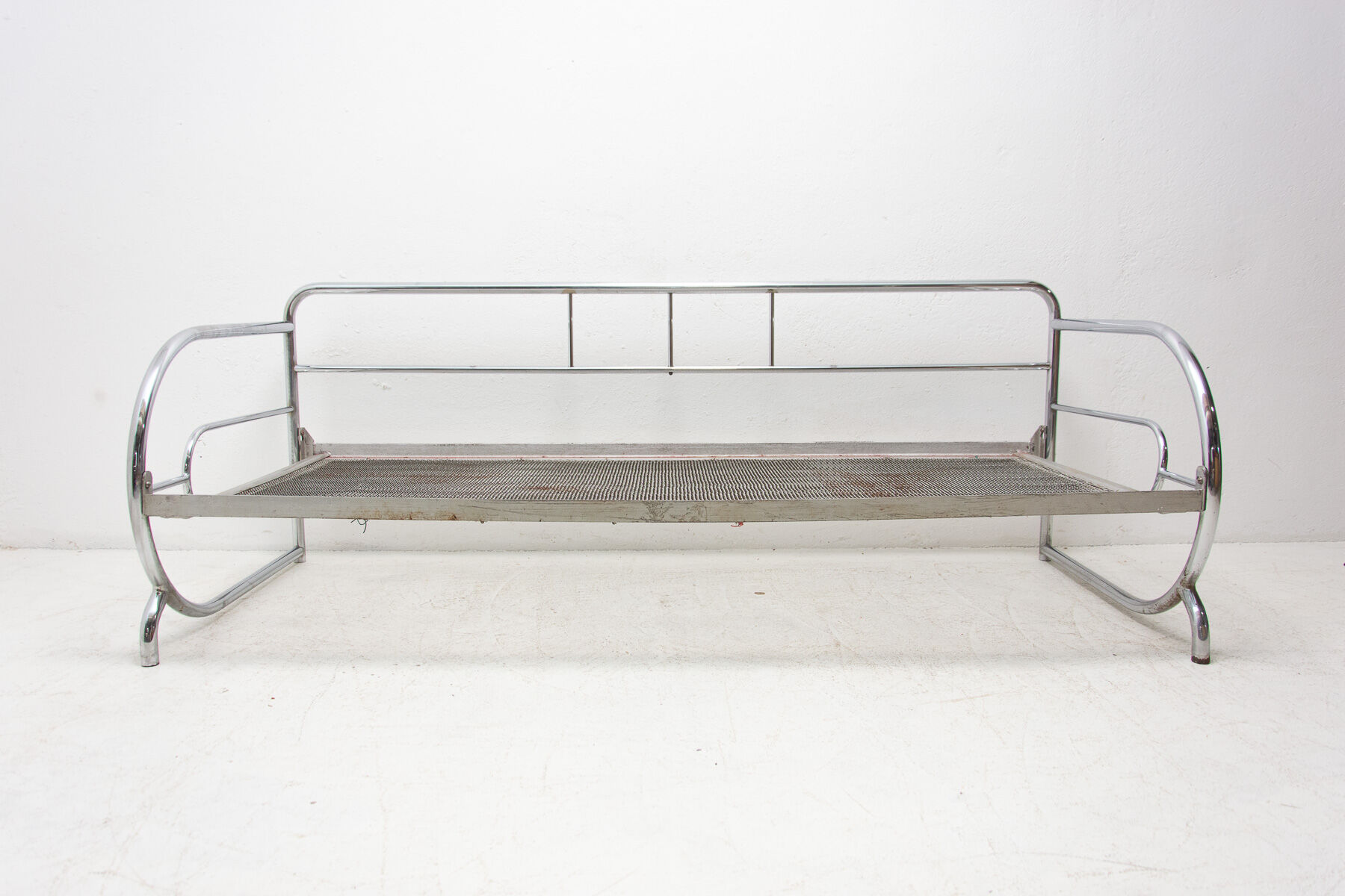 Chrome Bauhaus Sofa by Slezák Company, Bohemia, 1930 ´s