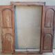 Old cupboard doors, beech wall bookcase (1)