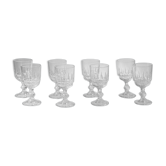 8 verres à pied bistrot vintage