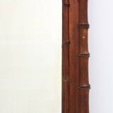 Antique 19th century faux bamboo mirror in wood, France