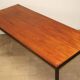 Teak and black lacquered metal table, Denmark 1950