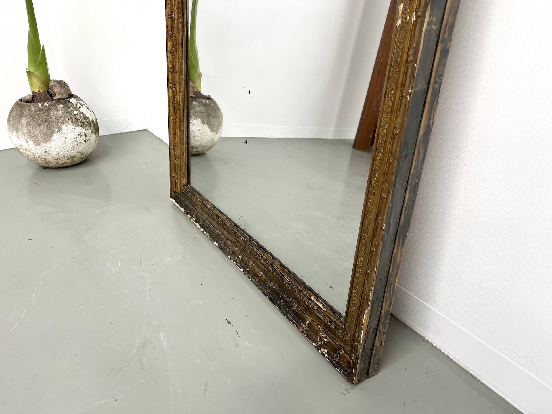 Miroir ancien doré, vers 1900