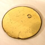 Round brass mirror 19 cm