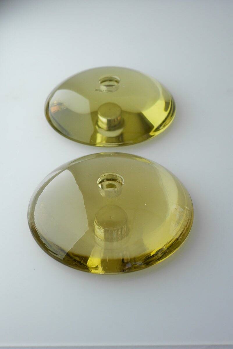 Glass candleholders by Anne Nilsson for Kosta, 2000s, set of 2
