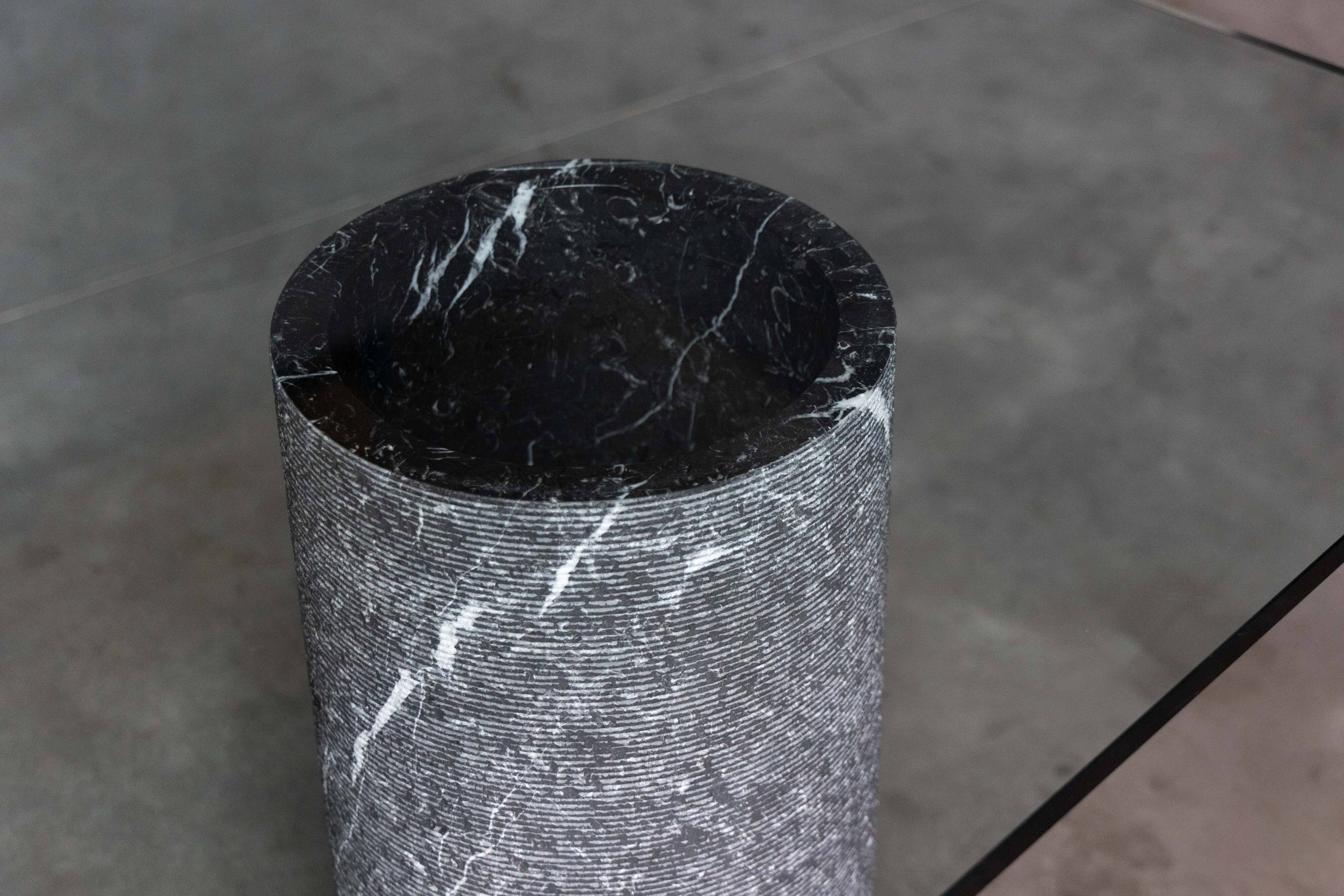 Marble and Glass Dining Table by Massimo Vignelli, Italy, 1980s