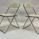Giancarlo piretti plia lucite folding chair for castelli in white creme