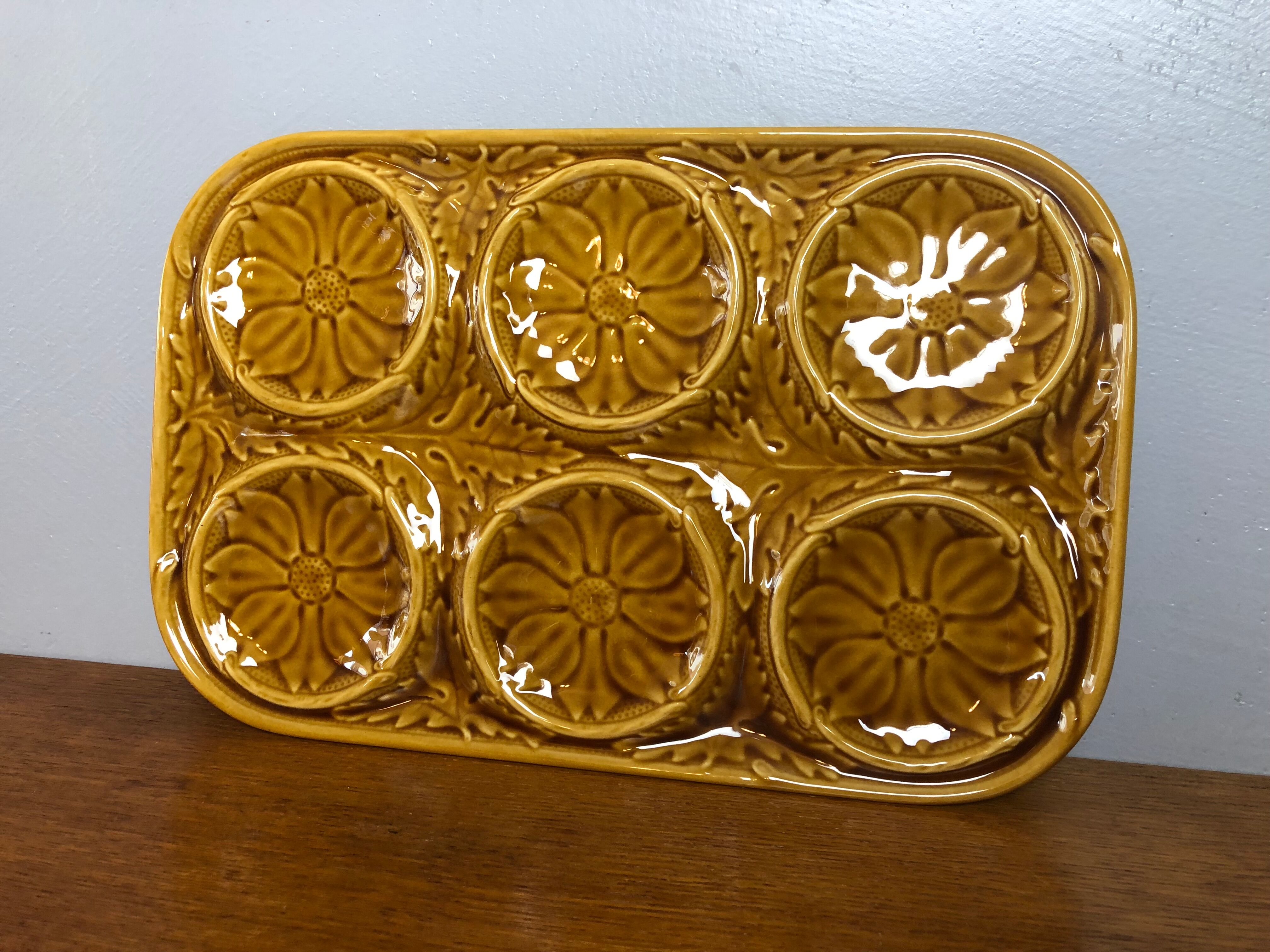 Vintage ceramic aperitif tray Gien