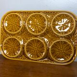 Vintage ceramic aperitif tray Gien