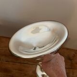 Coupe / calice en verre mercurisé soufflé  vintage