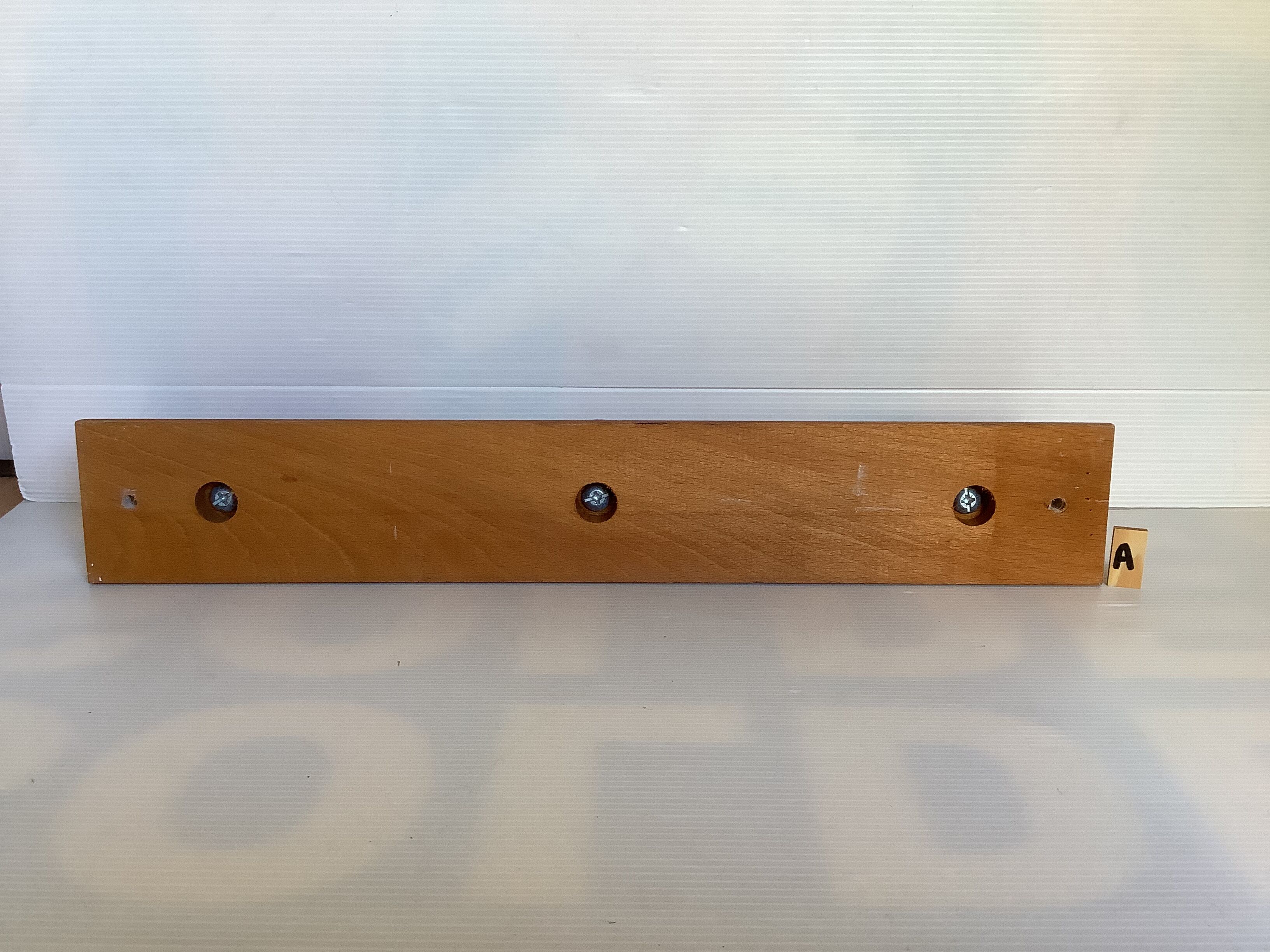 Coat rack wood hooks mushrooms