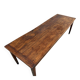 19th-century solid oak dining table