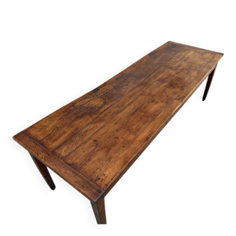 19th-century solid oak dining table