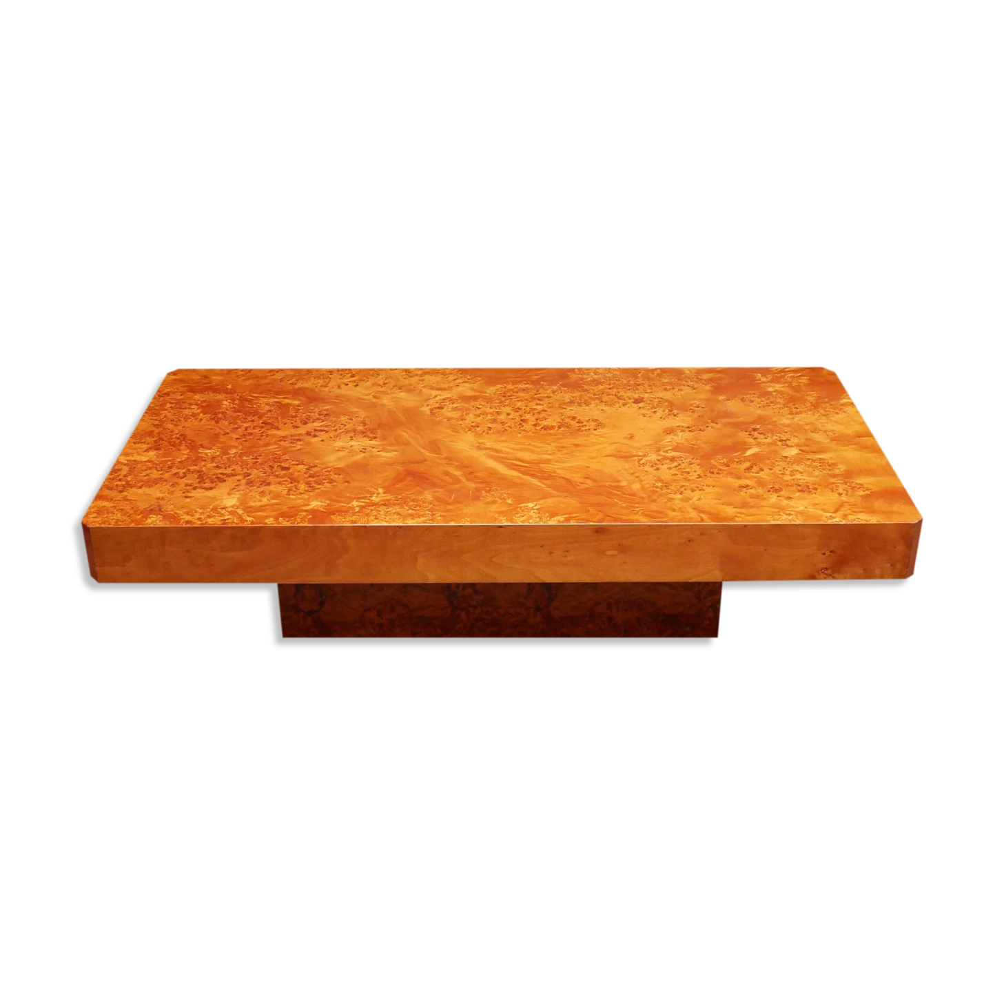Coffee table in elm magnifying glass Roche Bobois